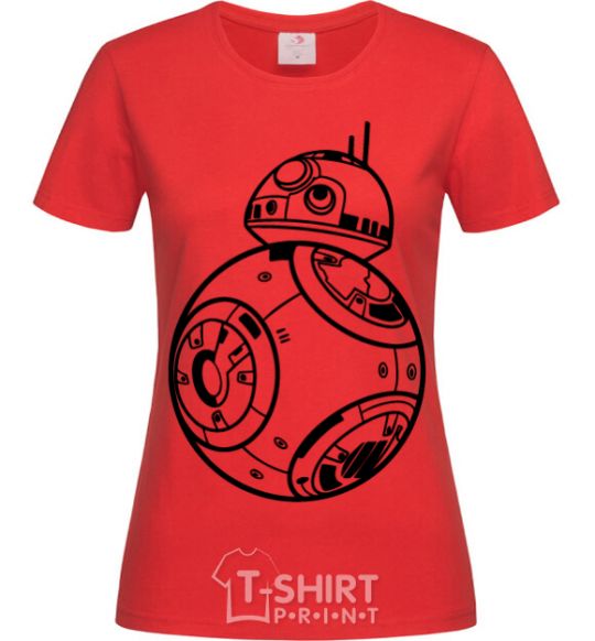 Women's T-shirt BB8 red фото