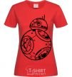 Women's T-shirt BB8 red фото