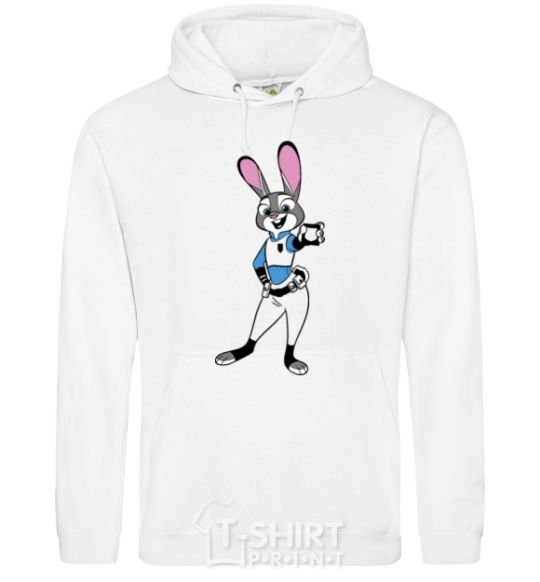 Men`s hoodie Judy Hopps White фото