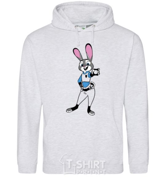 Men`s hoodie Judy Hopps sport-grey фото