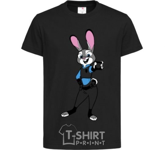 Kids T-shirt Judy Hopps black фото
