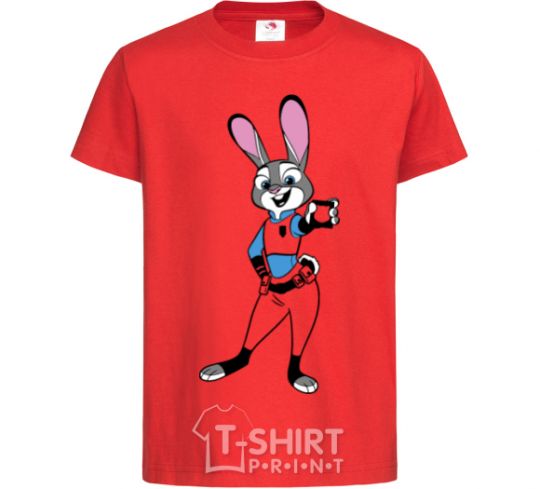 Kids T-shirt Judy Hopps red фото