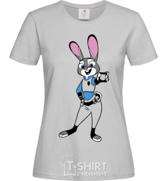 Women's T-shirt Judy Hopps grey фото