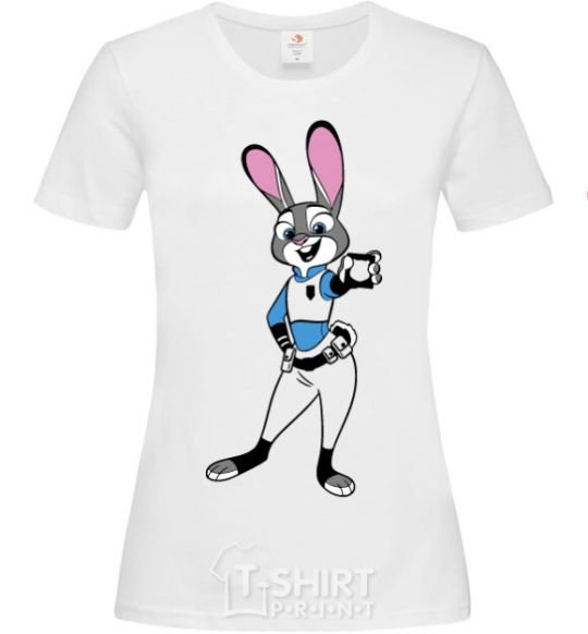 Women's T-shirt Judy Hopps White фото