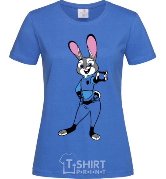 Women's T-shirt Judy Hopps royal-blue фото