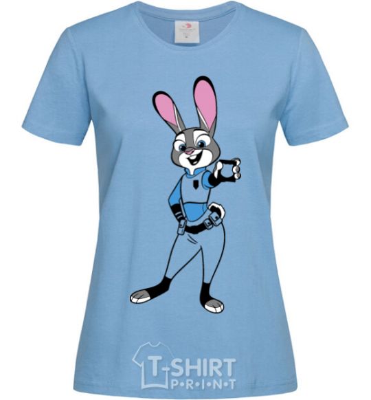 Women's T-shirt Judy Hopps sky-blue фото