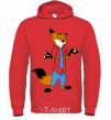 Men`s hoodie Nick bright-red фото