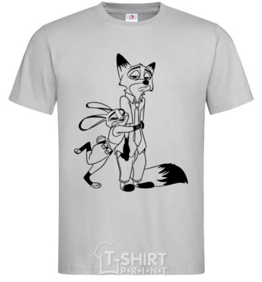 Men's T-Shirt Judy and Nick grey фото