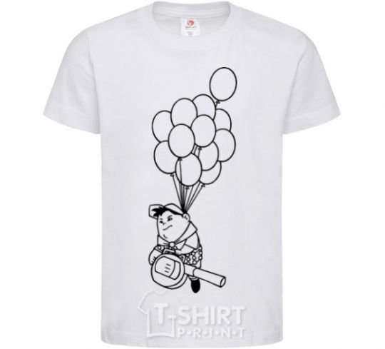 Kids T-shirt Russell White фото