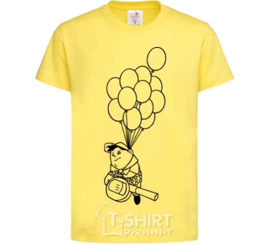 Детская футболка Рассел Лимонный фото