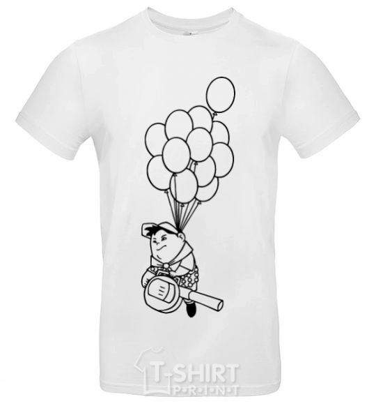 Men's T-Shirt Russell White фото