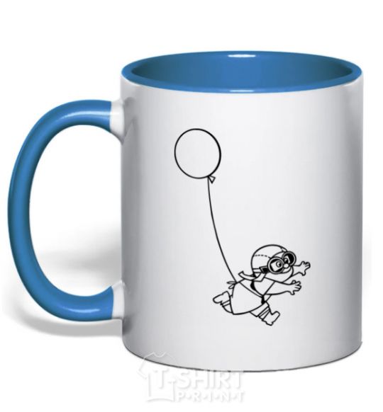 Mug with a colored handle Spirit of Adventure royal-blue фото