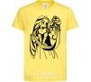 Детская футболка Рапунцель и хамелеон Лимонный фото