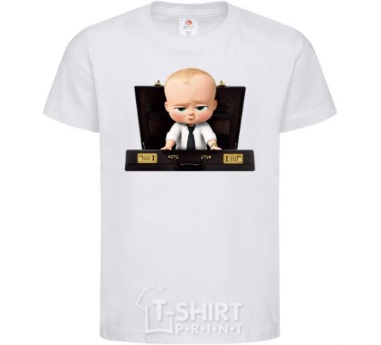 Kids T-shirt Boss in a suitcase White фото