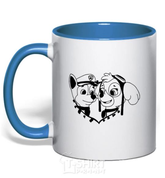 Mug with a colored handle Chase and Skye royal-blue фото