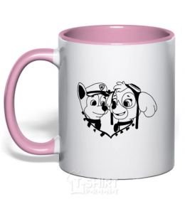 Mug with a colored handle