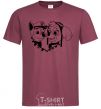 Men's T-Shirt Chase and Skye burgundy фото