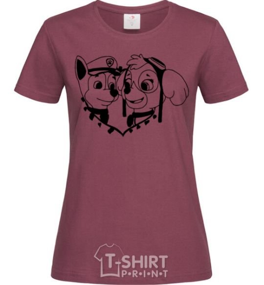 Women's T-shirt Chase and Skye burgundy фото