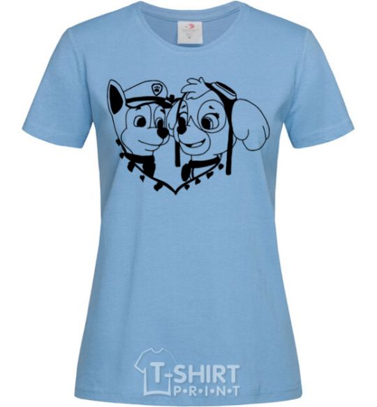 Women's T-shirt Chase and Skye sky-blue фото