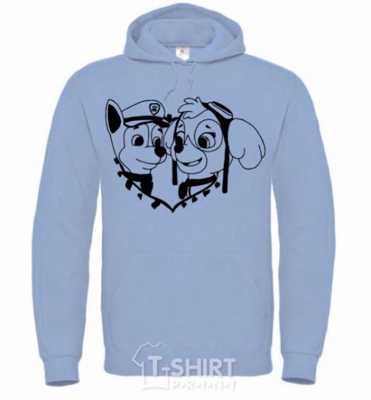 Men`s hoodie Chase and Skye sky-blue фото