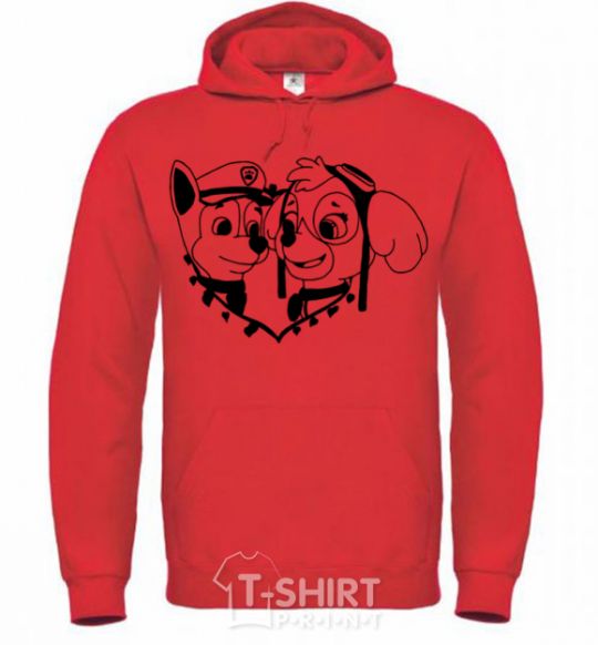 Men`s hoodie Chase and Skye bright-red фото