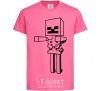 Kids T-shirt Minecraft skeleton heliconia фото