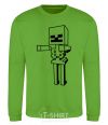 Sweatshirt Minecraft skeleton orchid-green фото