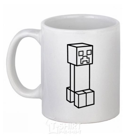 Ceramic mug Creeper White фото