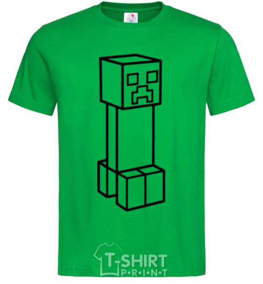 Мужская футболка Крипер Зеленый фото