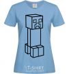 Women's T-shirt Creeper sky-blue фото