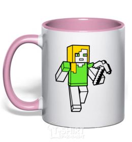 Mug with a colored handle