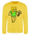 Sweatshirt Alex with a pickaxe yellow фото
