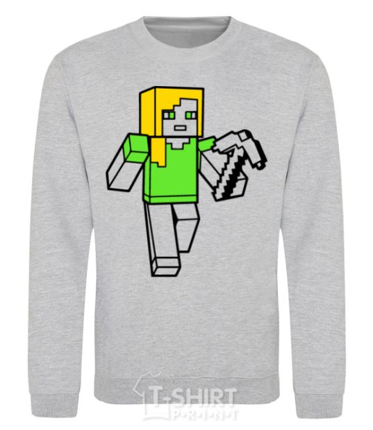 Sweatshirt Alex with a pickaxe sport-grey фото