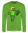Sweatshirt Alex with a pickaxe orchid-green фото