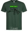 Мужская футболка Паук Майнкрафт Темно-зеленый фото