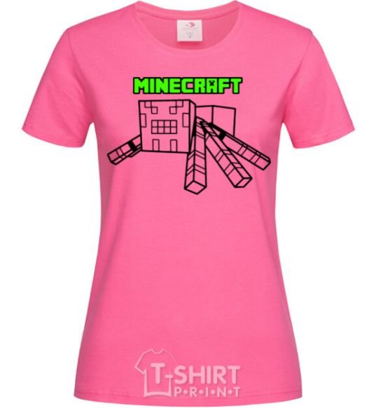 Women's T-shirt Minecraft spider heliconia фото