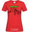 Women's T-shirt Minecraft spider red фото
