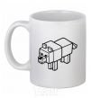 Ceramic mug Dog White фото