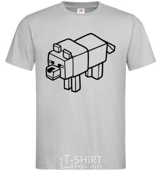 Men's T-Shirt Dog grey фото