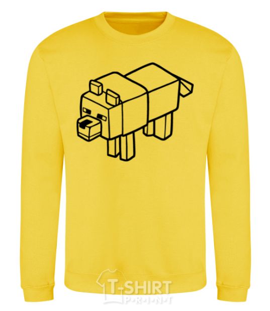 Sweatshirt Dog yellow фото