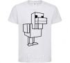 Kids T-shirt The Duck of Minecraft White фото