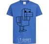 Kids T-shirt The Duck of Minecraft royal-blue фото