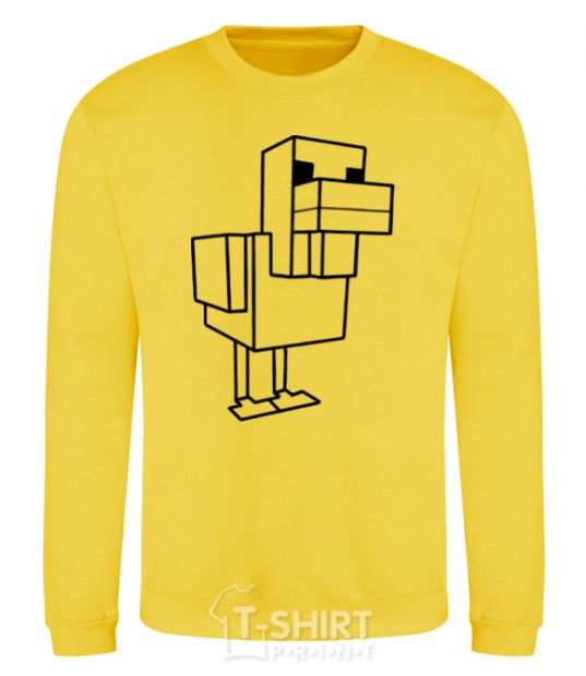 Sweatshirt The Duck of Minecraft yellow фото