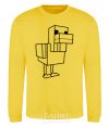 Sweatshirt The Duck of Minecraft yellow фото