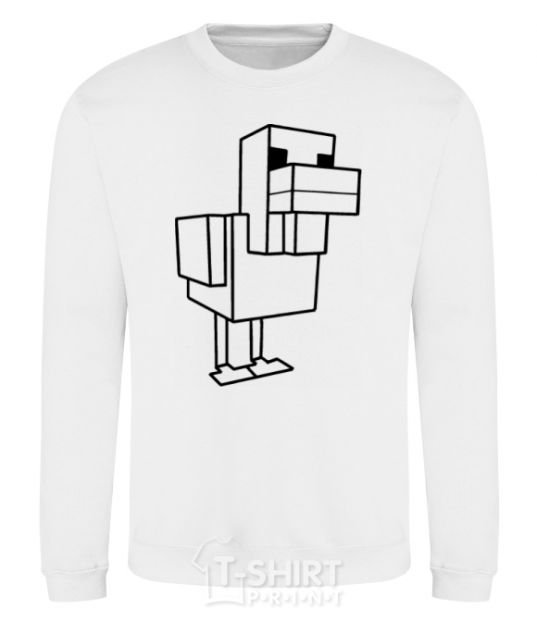 Sweatshirt The Duck of Minecraft White фото
