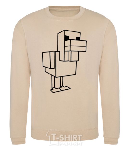 Sweatshirt The Duck of Minecraft sand фото