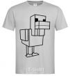 Men's T-Shirt The Duck of Minecraft grey фото