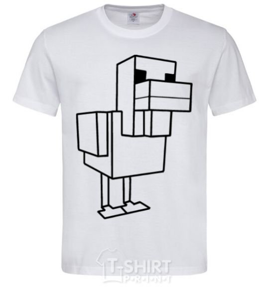 Men's T-Shirt The Duck of Minecraft White фото