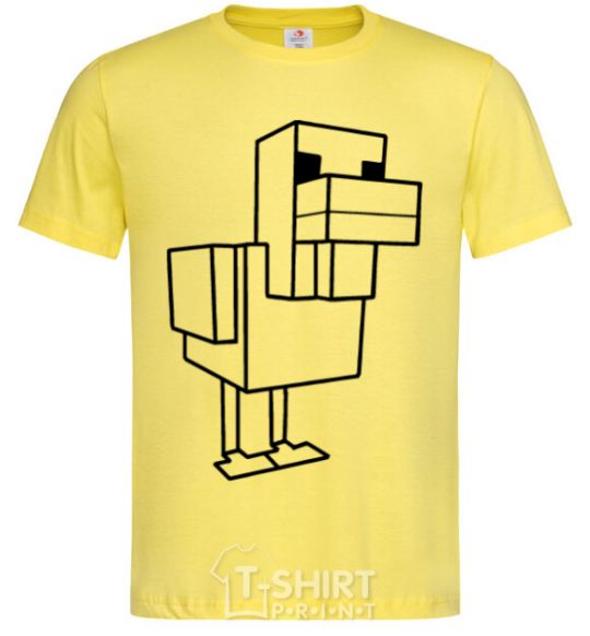 Men's T-Shirt The Duck of Minecraft cornsilk фото