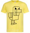 Мужская футболка Уточка Майнкрафт Лимонный фото